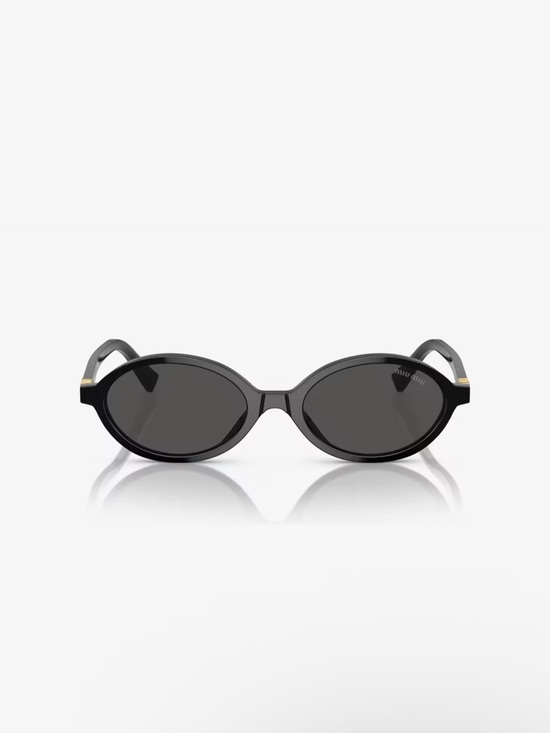 Miu Miu Accessories - Miu Miu Black Oval Sunglasses